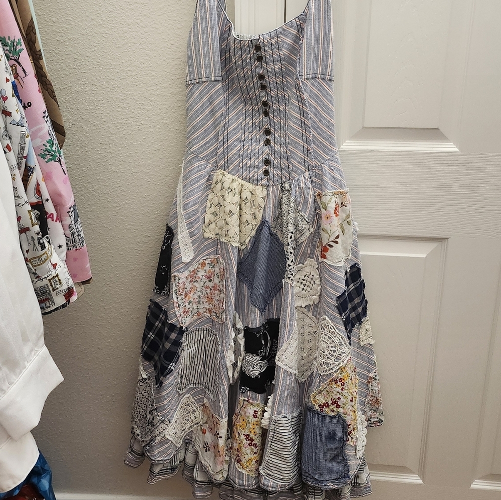 Pilcro Scoop-Neck Drop-Waist Midi Dress - Picture 2 of 4